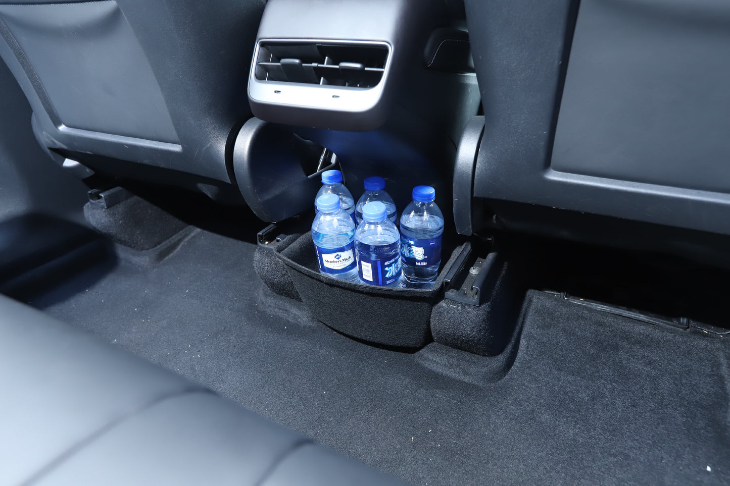 Storage Box Elvix for Tesla Model Y Double layered suede (with cover)