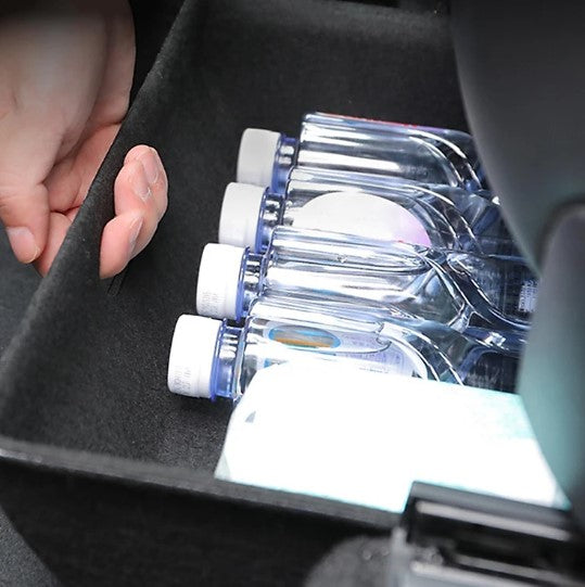 Storage Box Elvix for Tesla Model Y Under Seat (inner and outer velvet surface)
