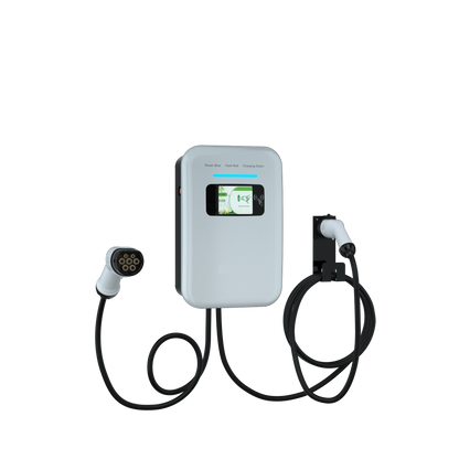 13211 nastenna nabijecka pro elektromobily elvix wbac 4947 t2 2 kabely 11kw 5m rfid nabijeci stanice ev