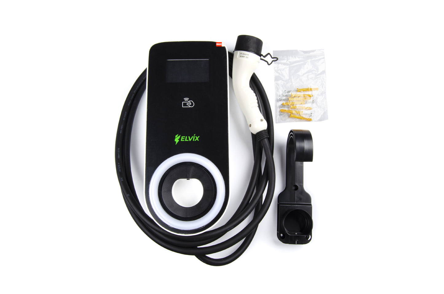 13223 1 nastenna nabijecka pro elektromobily elvix wbac 4958 t2 1 kabel 22kw 5m rfid nabijeci stanice ev