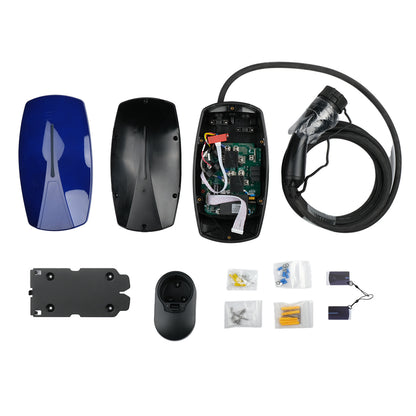 13226 nastenna nabijecka pro elektromobily elvix wbac 4966 t2 1 kabel 11kw 5m rfid app nabijeci stanice ev