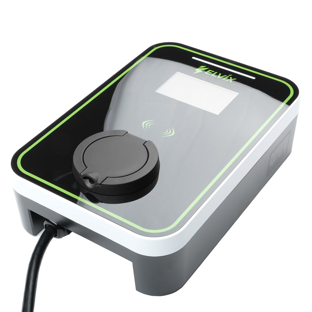 13253 4 nastenna nabijecka pro elektromobily elvix wbac 5001 t2 zasuvka 7kw rfid app nabijeci stanice ev