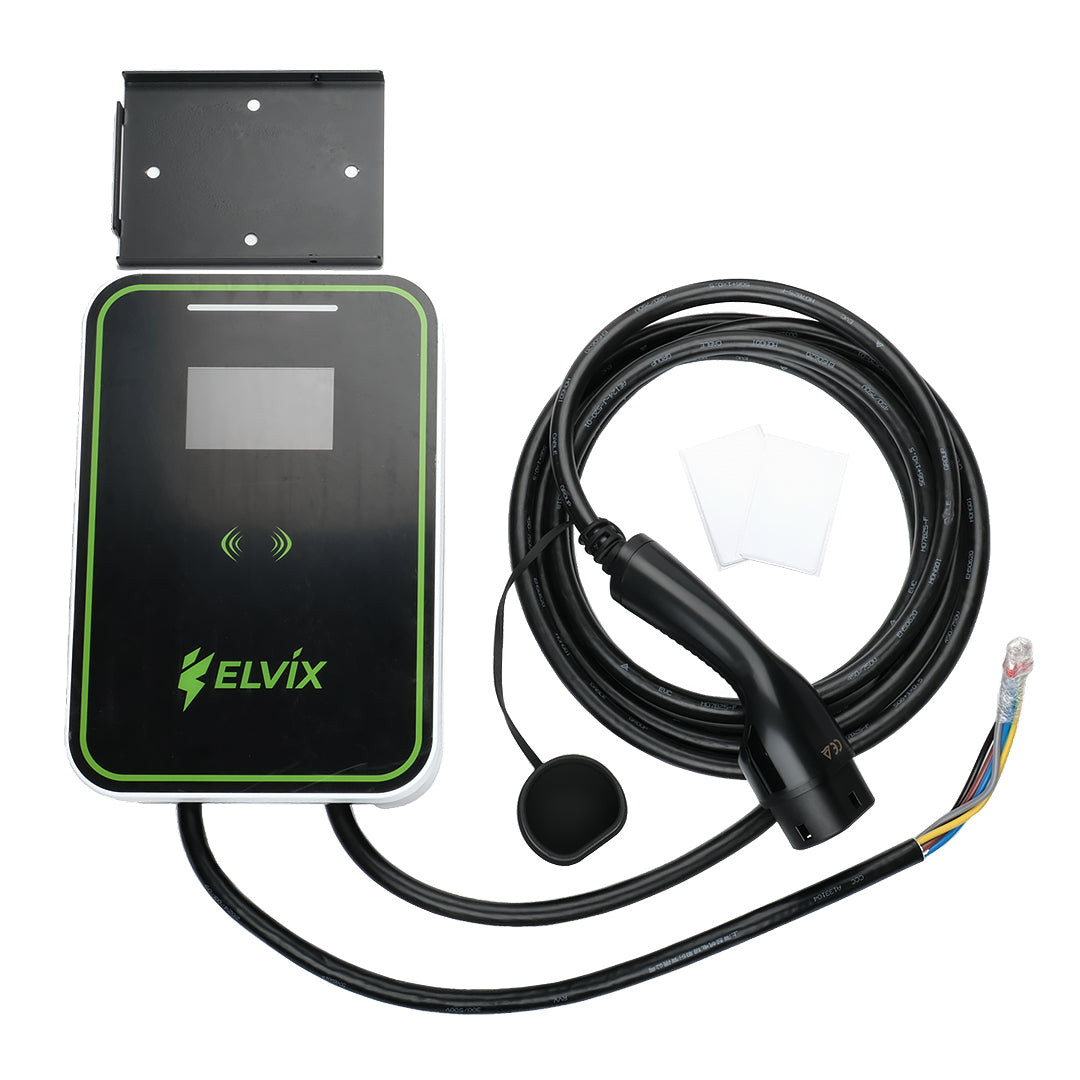 13259 1 nastenna nabijecka pro elektromobily elvix wbac 5004 t2 1 kabel 22kw 5m rfid app nabijeci stanice ev