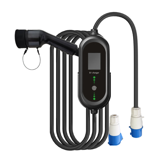 13277 2 prenosna nabijecka pro elektromobily elvix pmac 4949 t2 2p32 7kw 5m nabijeci stanice ev