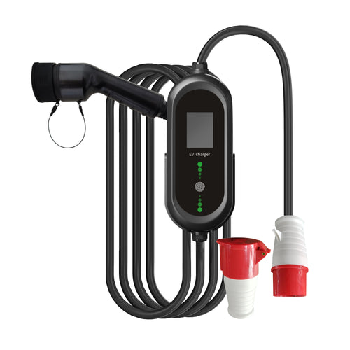 Stazione di ricarica per veicoli elettrici portatile Elvix PMAC 4950 T2-3P16 da 11 KW e 5 M