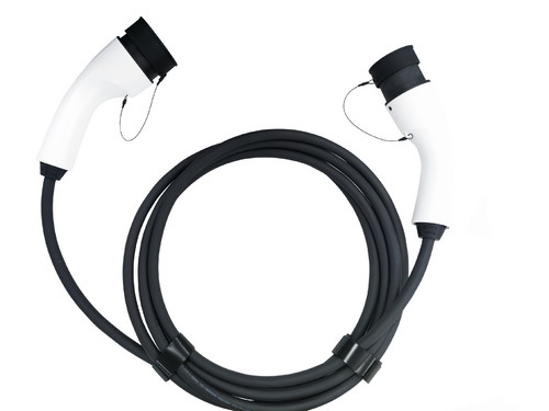 Cavo di ricarica Elvix 4939 T2-T2 22KW 7M Bianco/Nero