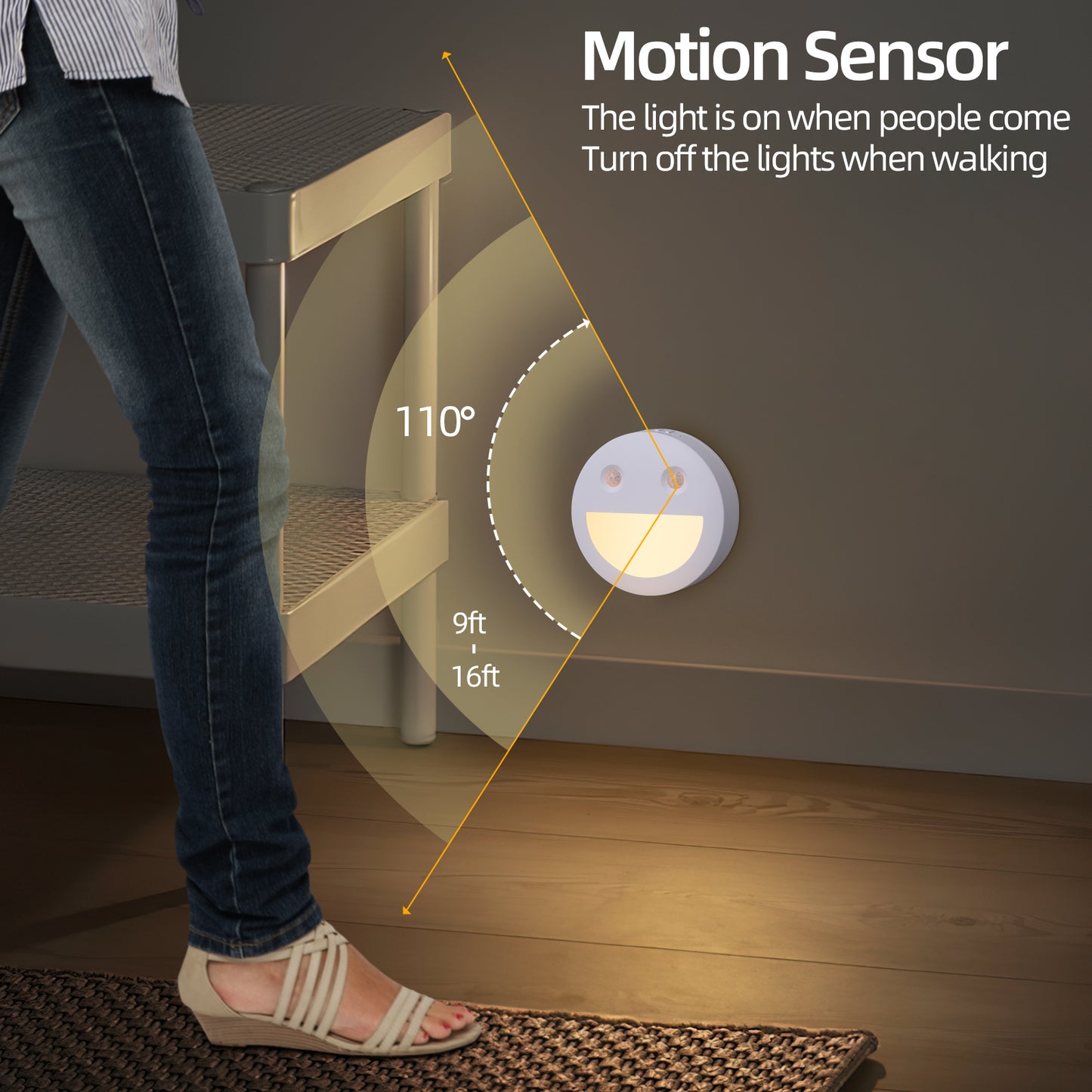 12952 4 led smart night light sn2