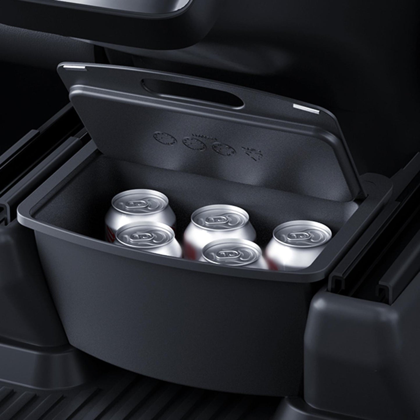 Storage Box Elvix for Tesla Model Y Magnetic Open Close Rear (TPE version)