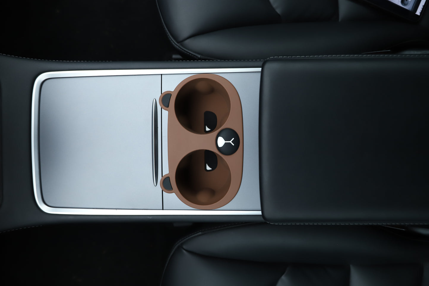 Cup Holder Elvix Bear for Tesla Model 3/Y (Tea Brown)