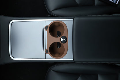 Cup Holder Elvix Bear for Tesla Model 3/Y (Tea Brown)