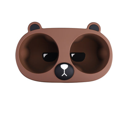 Cup Holder Elvix Bear for Tesla Model 3/Y (Tea Brown)