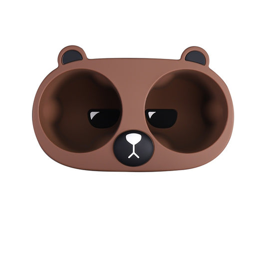 Cup Holder Elvix Bear for Tesla Model 3/Y (Tea Brown)