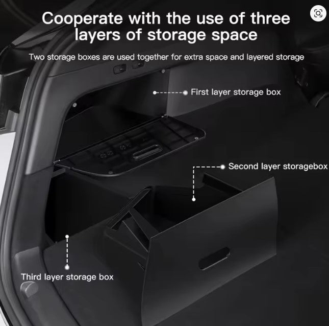 Storage Compartment Elvix for Tesla Model Y Trunk Side