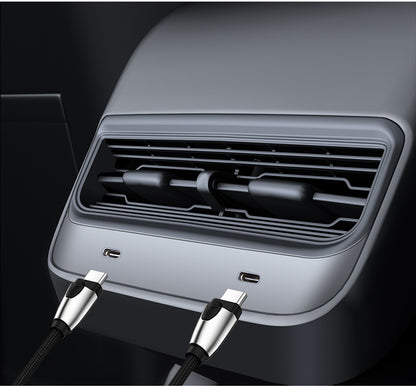 Vent protective cover Elvix for Tesla Model 3/Y rear air conditioning (regular)