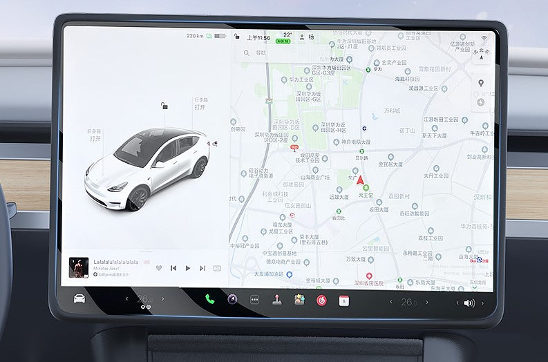 Protection Cover Elvix for Model 3/Y Screen (Silicone, Black)