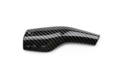 Decoration Set Elvix for Model Y/3 carbon fiber patterned gear lever (2 Pcs, Black)