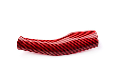 Decoration Set Elvix for Model Y/3 carbon fiber patterned gear lever (2 Pcs, Red)
