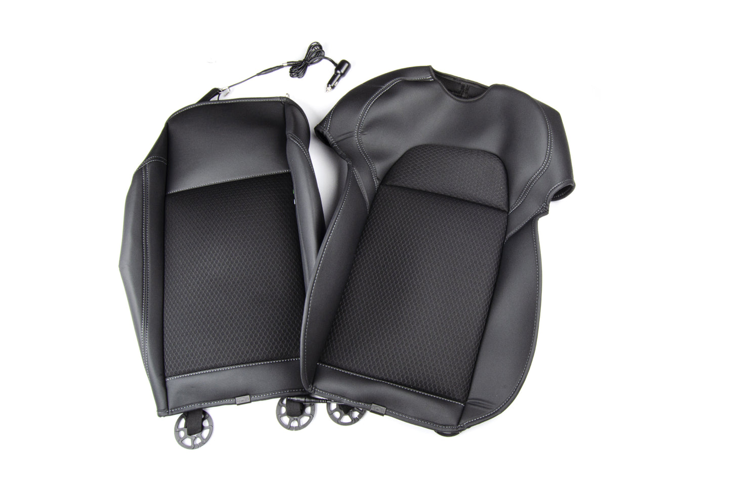 Ventilated Full Surround Seat Cushion Set Elvix for Tesla Model Y/3 Black