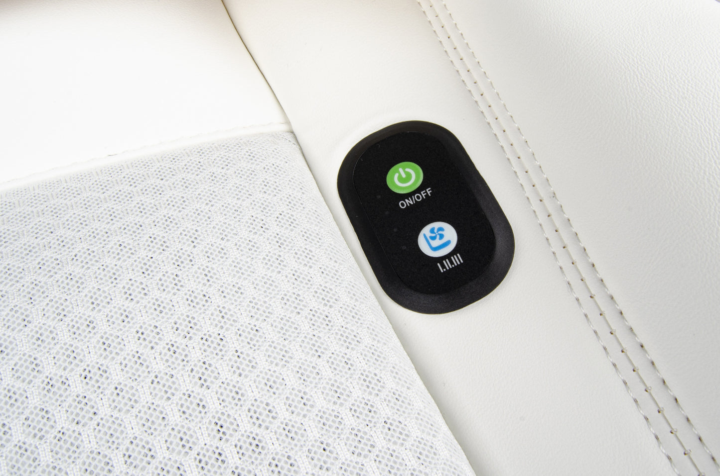 Ventilated Full Surround Seat Cushion Set Elvix for Tesla Model Y/3 White