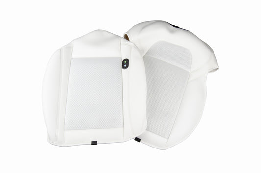 Ventilated Full Surround Seat Cushion Set Elvix for Tesla Model Y/3 White