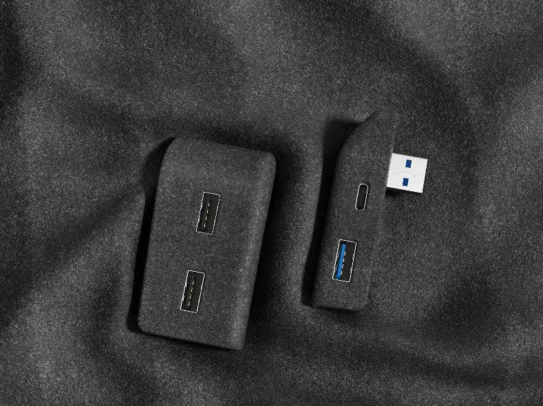 Expansion Dock Elvix for Tesla Model Y Glove Box Flocking