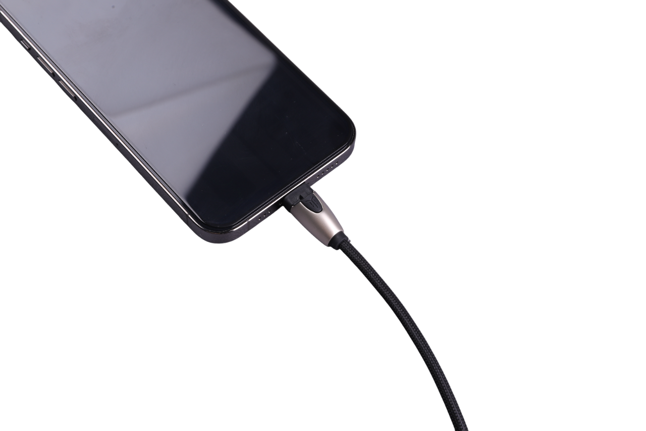 Data Cable Elvix for Tesla Model 3/Y  TYPE-C angled to Apple Silver