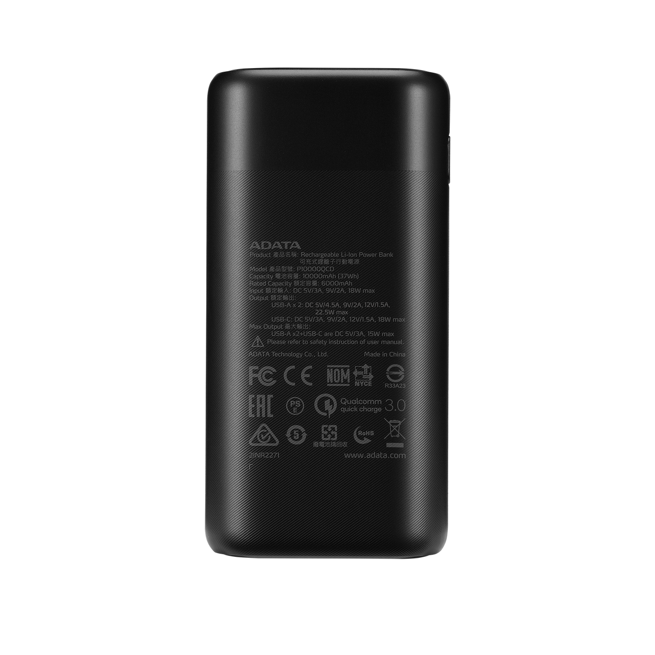 4784 1 adata p10000qcd power bank 10000mah cerna