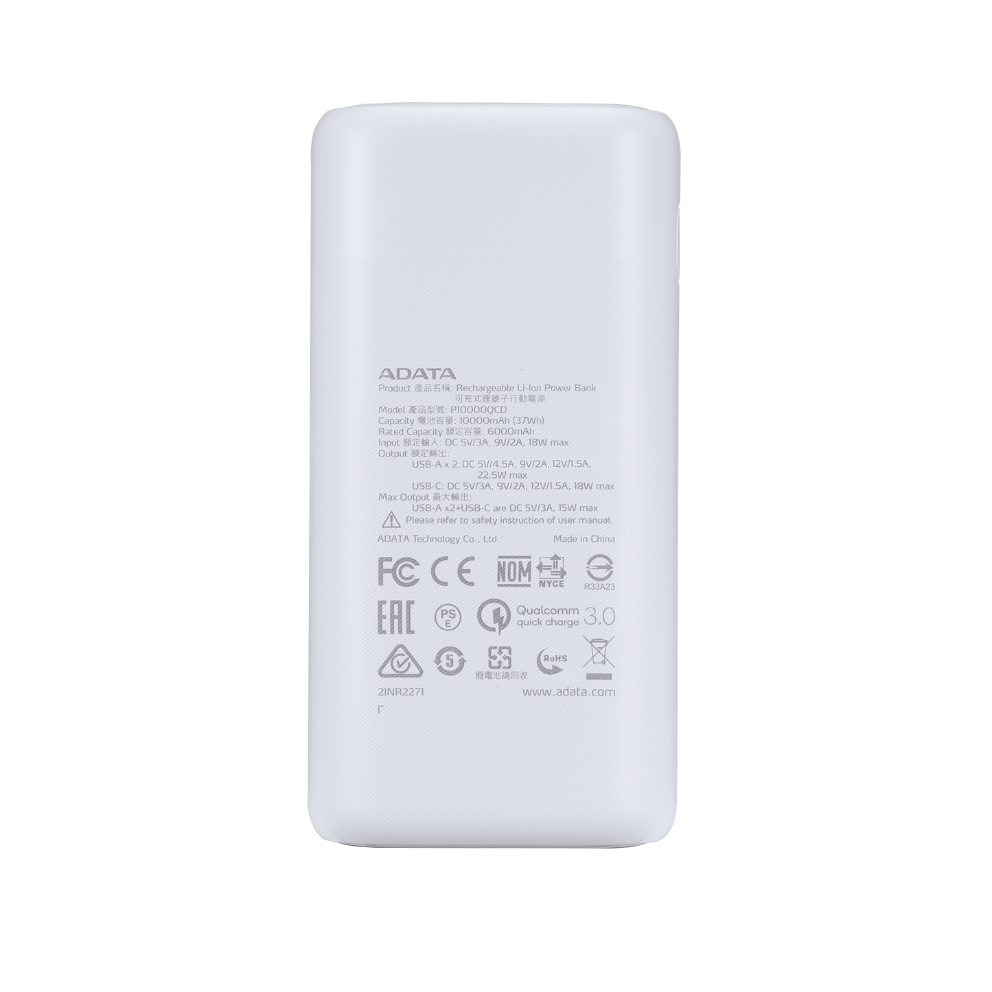 4808 2 adata p10000qcd power bank 10000mah bila