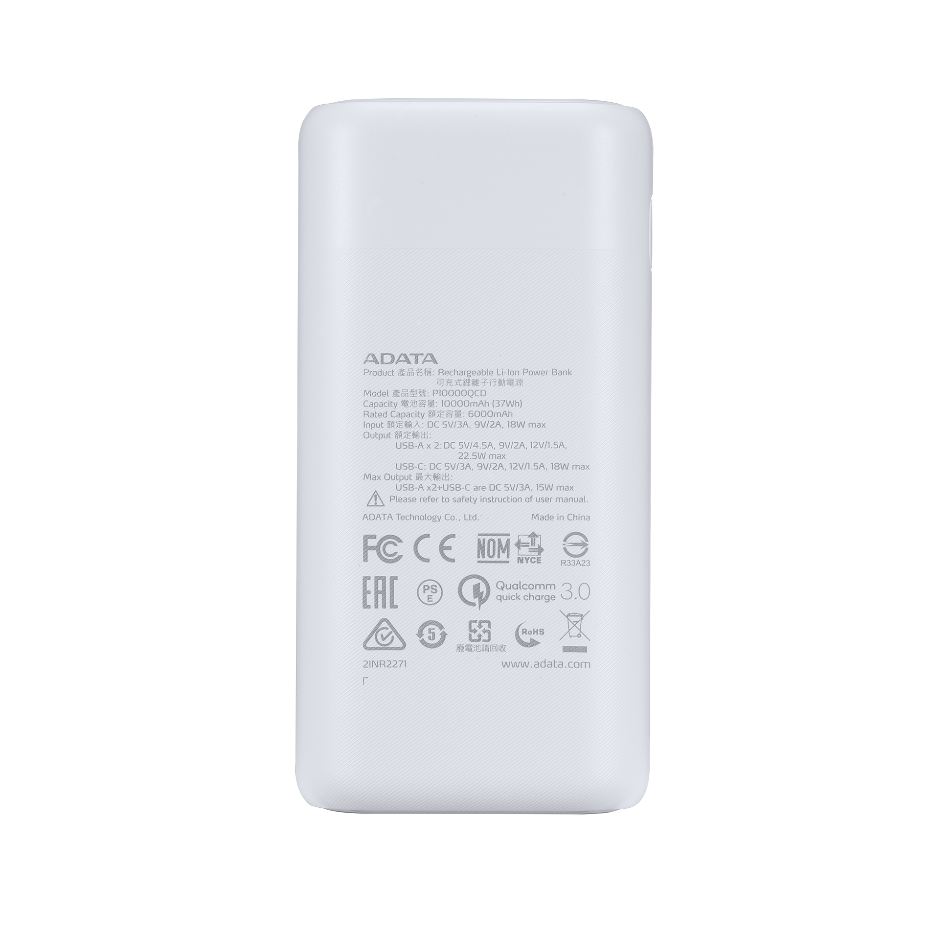 4808 2 adata p10000qcd power bank 10000mah bila