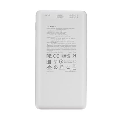 4811 2 adata p20000qcd power bank 20000mah bila